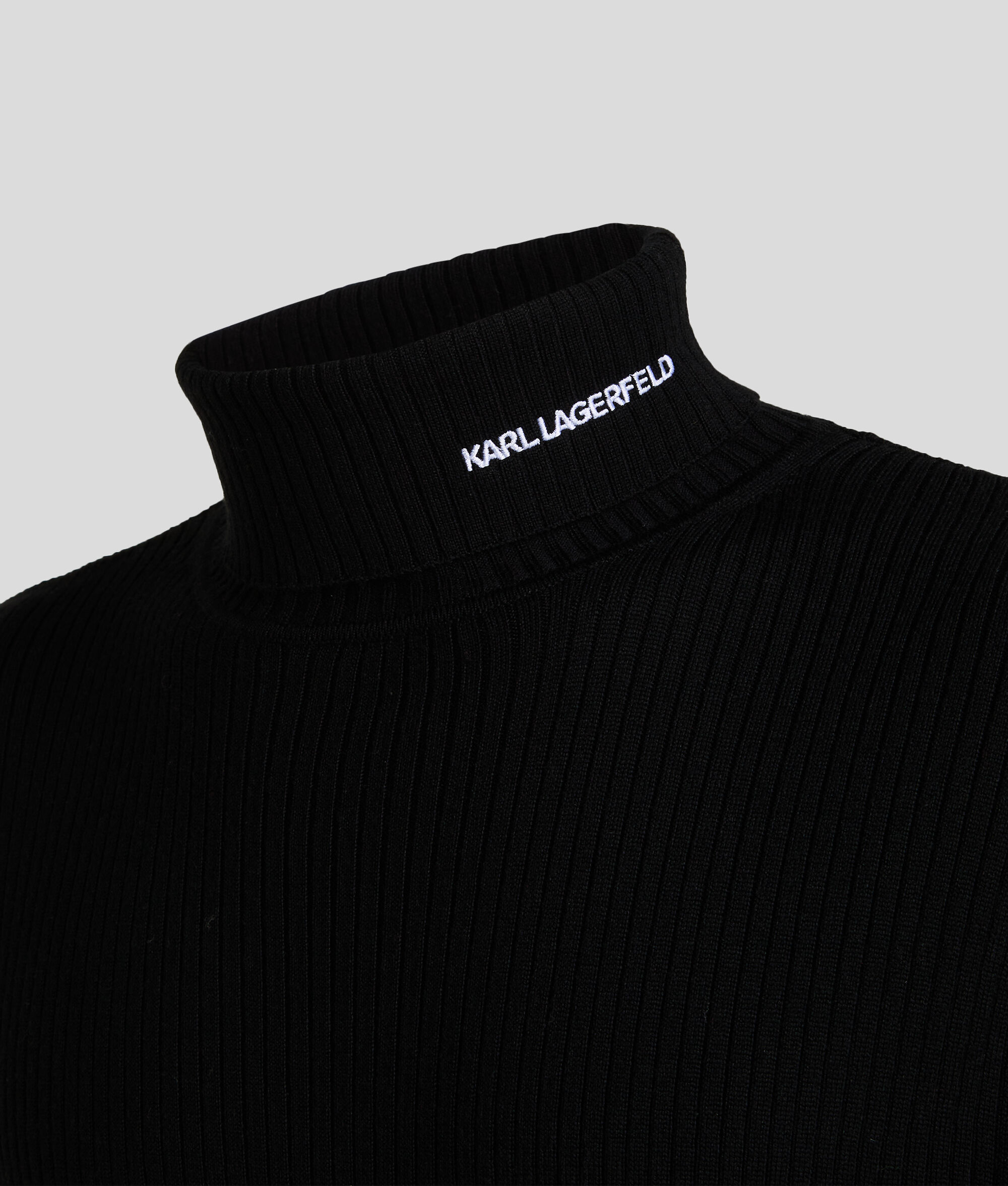 (image for) Unique Influence KARL LOGO RIB-KNIT TURTLENECK